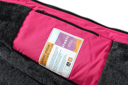 MOERDENG Women's Waterproof Ski Jacket Warm Winter Coat Outdoor Windbreaker Hiking Snowboarding Jacket