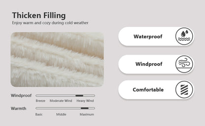 MOERDENG girls insulated long coat for family winter vacations and ski trips
