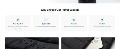 size chart (cm/inches) for MOERDENG womens lightweight waterproof short down puffer jacket
