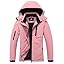 MOERDENG Women's Waterproof Ski Jacket Warm Winter Coat Hooded Snowboarding Jacket Snow Coat