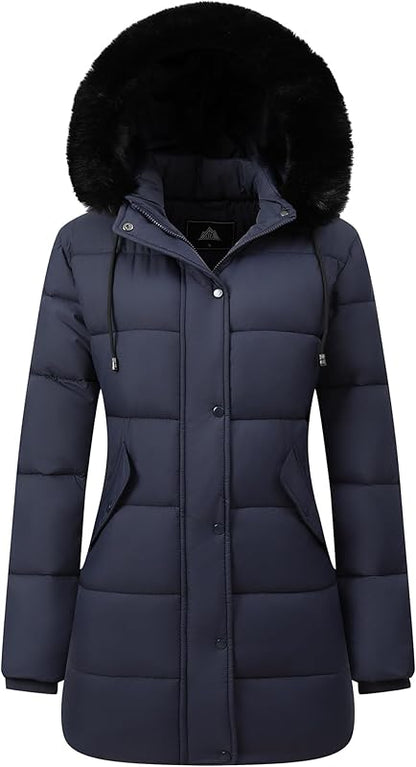 Women's Winter Coat Long Waterproof Parka - Warm Snow Jacket for Women,Windproof Winter Jacket for Cold Weather