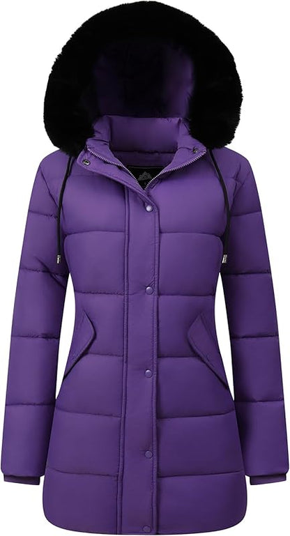 Women's Winter Coat Long Waterproof Parka - Warm Snow Jacket for Women,Windproof Winter Jacket for Cold Weather