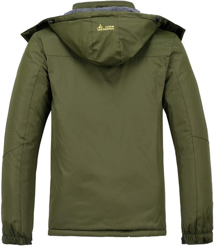 Men's Ski Jacket Warm Winter Snow Coat Waterproof Mountain Windbreaker Snowboarding Jacket Hooded for Hiking Traval