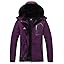 MOERDENG Women's Waterproof Snow Ski Jacket Warm Winter Coat Insulated Snowboarding Jacket Softshell Hiking Jacket