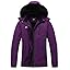 MOERDENG Women's Insulated Snow Ski Jacket Warm Winter Coat Waterproof Snowboarding Jacket Softshell Hiking Winter Jacket