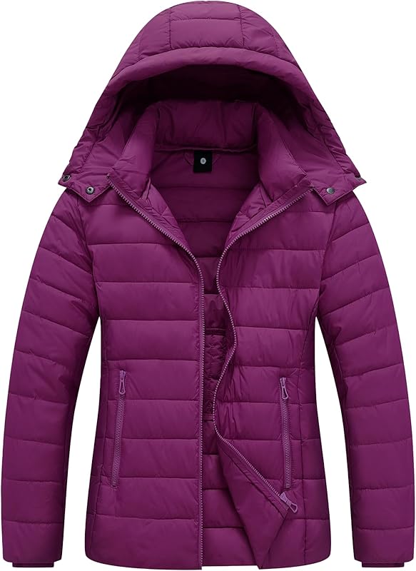 Women's Winter Coat Lightweight Waterproof Puffer Jacket - Quilted Short Down Coat for Women, Warm Winter Jacket