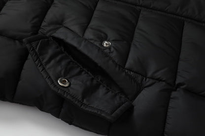 deep storage pockets of MOERDENG girls long winter puffer jacket for kids’ small items