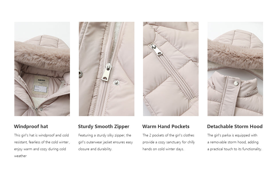 machine-washable care instructions of MOERDENG kids insulated snow parka
