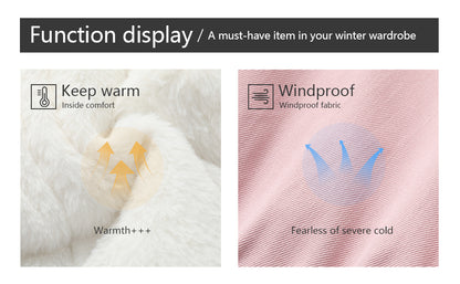 princess-style silhouette of MOERDENG girls long winter coat for fashion-forward kids
