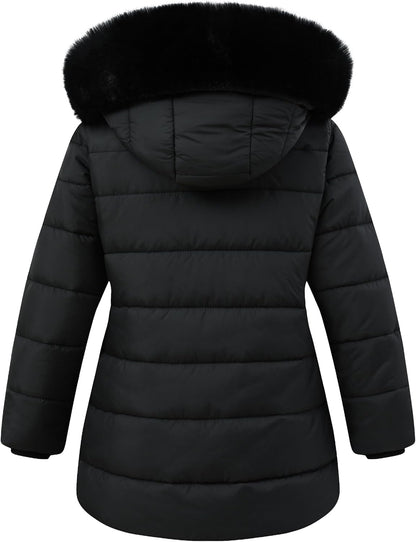 adjustable waist of MOERDENG girls waterproof winter parka