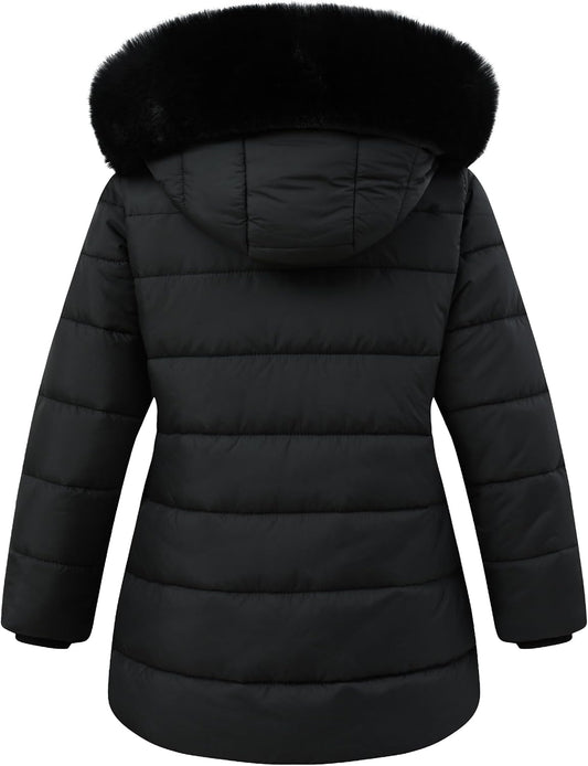 adjustable waist of MOERDENG girls waterproof winter parka
