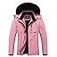 MOERDENG Women's Insulated Snow Ski Jacket Warm Winter Coat Waterproof Snowboarding Jacket Softshell Hiking Winter Jacket