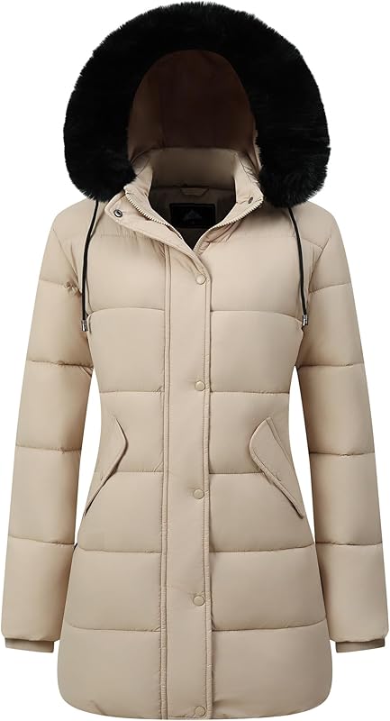 breathable inner lining of MOERDENG womens warm snow parka for all-day comfort during outdoor activities
