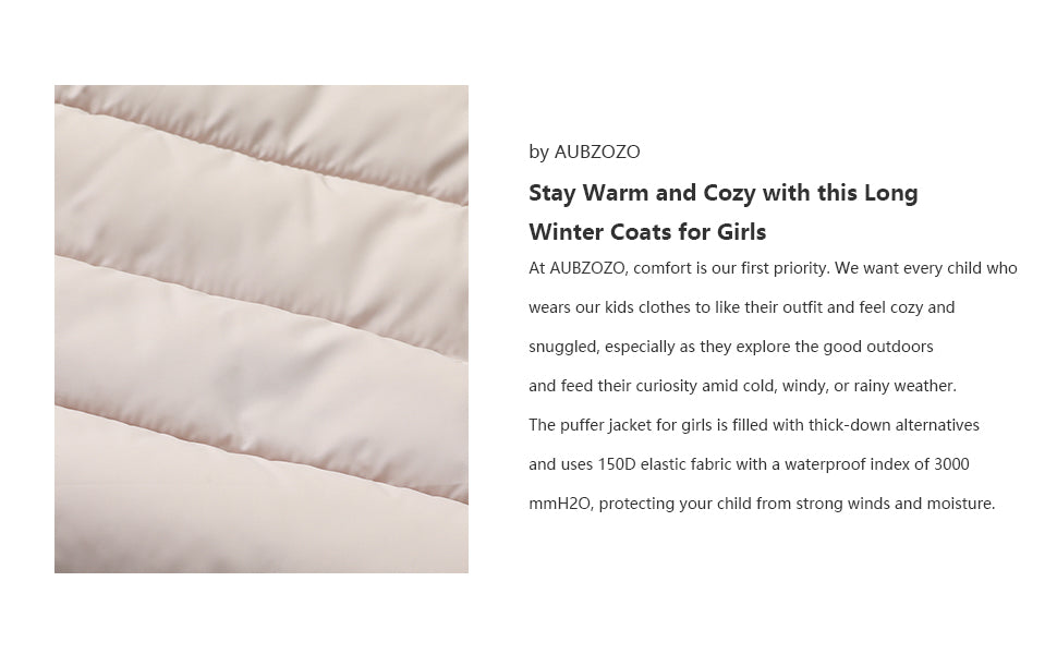 MOERDENG kids warm hooded outwear for school commute on snowy winter mornings
