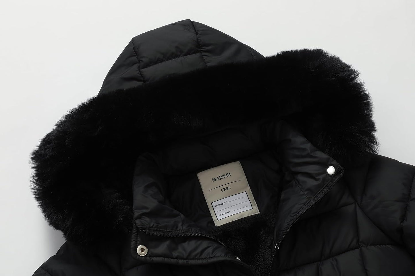 thick puffer insulation of MOERDENG girls long waterproof winter outerwear for cold weather