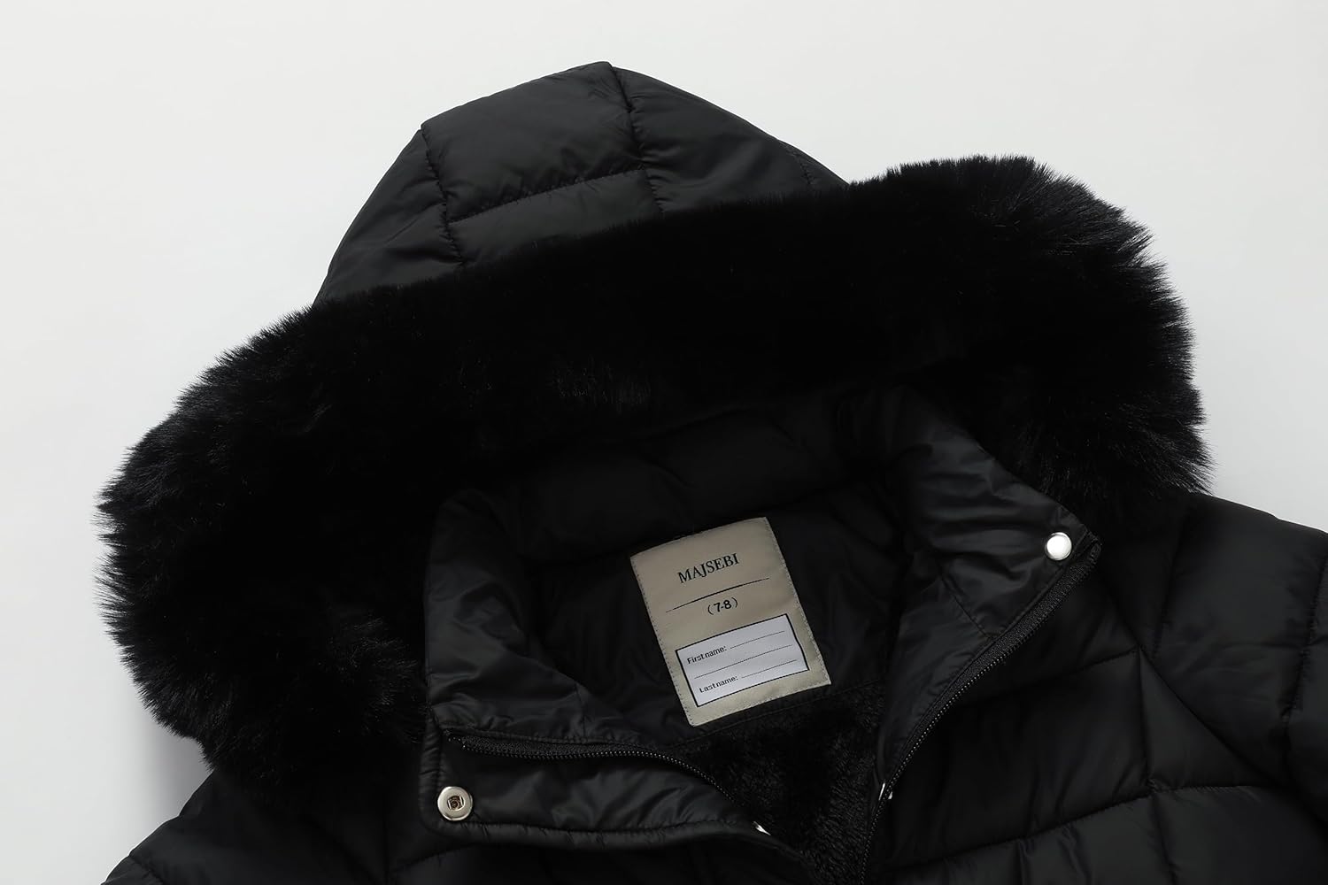 thick puffer insulation of MOERDENG girls long waterproof winter outerwear for cold weather