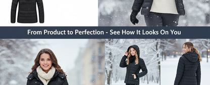 Women's Winter Coat Lightweight Waterproof Puffer Jacket - Quilted Short Down Coat for Women, Warm Winter Jacket